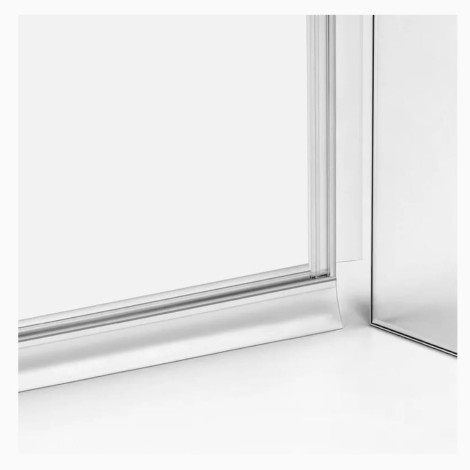 New Trendy New Renoma kabina prostokątna lewa black 100x90x195 cm
