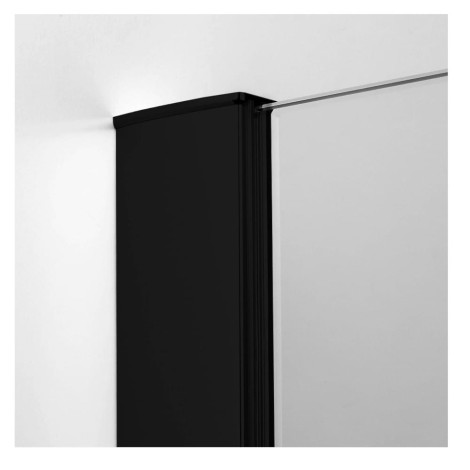 New Trendy kabina New Renoma black kwadratowa lewa  90x90x195 cm
