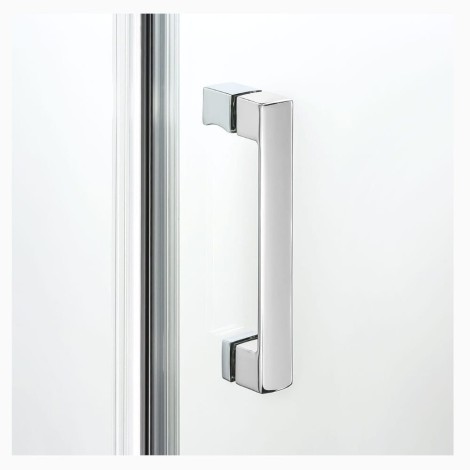 New trendy New Renoma kabina prostokątna lewa chrom 100x90x195 cm
