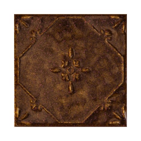 Tubądzin Tinta brown dekor ścienny 14,8 x 14,8.