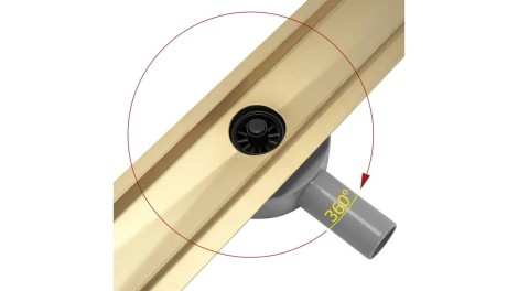 Rea Neo&amp;Pure Pro odpływ liniowy 900 złoty połysk