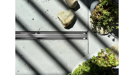 Rea Neox slim pro odpływ liniowy 80 stal szczotkowana