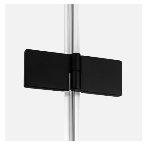 New Trendy kabina New Renoma black kwadratowa lewa  90x90x195 cm