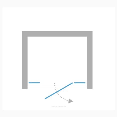 New Trendy Eventa drzwi wnękowe prawe uchylne 130x200 cm