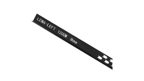 Rea Listwa spadkowa brodzikowa lewa 120cm czarna