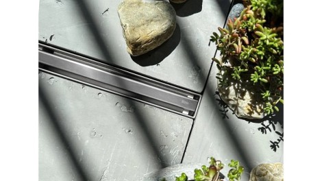 Rea Neox slim pro odpływ liniowy 80 stal szczotkowana