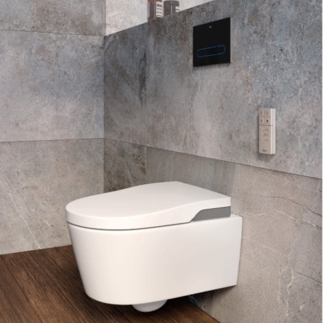 Roca Inspira in-wash miska wc podwieszana rimless z deską myjącą biały