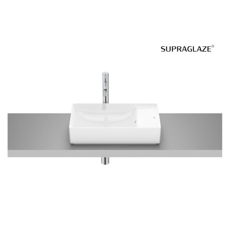 Roca Ona Square umywalka nablatowa 55x34,5cm biała