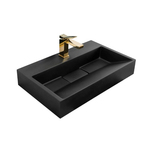 Rea Goya umywalka nablatowa konglomeratowa 60 black