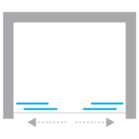 New Trendy Smart drzwi wnękowe 1600x2000 mm light gold