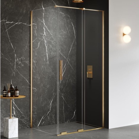 New Trendy Smart kabina prostokątna 1000x800x2000 mm gold brushed