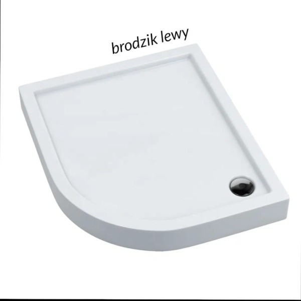 Schedpol Competia brodzik półokrągly asymetryczny lewy 80x100