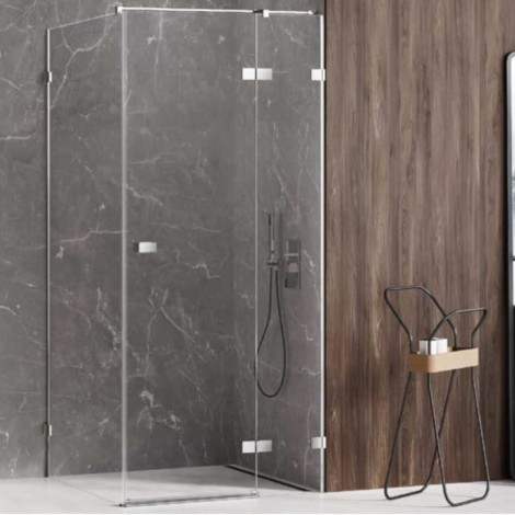 New Trendy Avexa kabina kwadratowa prawa chrom 80x80x200 cm