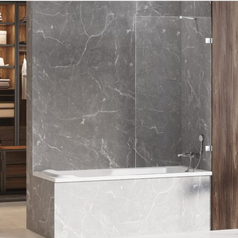 New Trendy Avexa chrom parawan nawannowy 100x150 cm