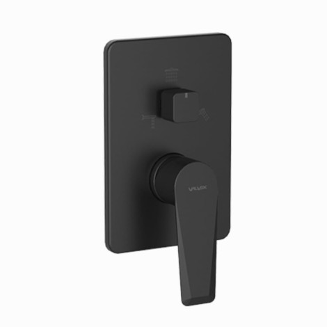 Valvex Esto Black bateria natryskowa podtynkowa z przełacznikiem ceramicznym czarna