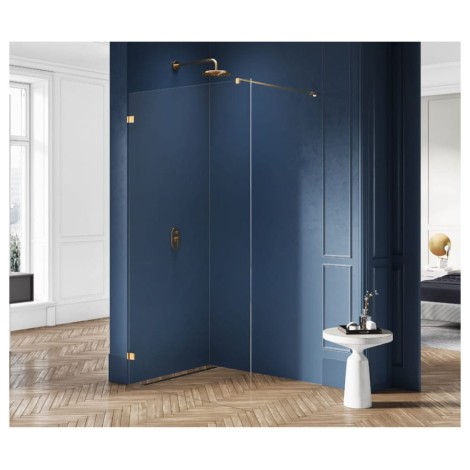 New Trendy Avexa  kabina walk-in gold shine 90x200cm
