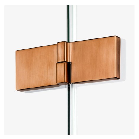 New Trendy Avexa kabina kwadratowa 2 drzwiowa copper brushed 90x90x200 cm