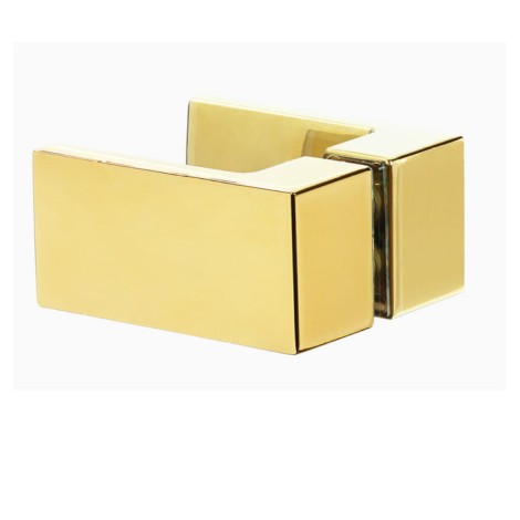 New Trendy Avexa kabina pięciokątna lewa gold brushed 90x90x200 cm
