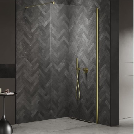 New Trendy Nesta kabina walk-in 1400x2000 mm light gold