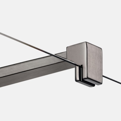 New Trendy Nesta kabina walk-in U 1000X2000 mm gunmetal brushed