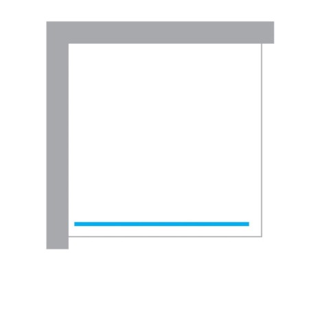 New Trendy Nesta kabina walk-in U 800x2000 mm light gold