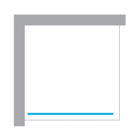 New Trendy Nesta kabina walk-in 700x2000 mm gunmetal brushed