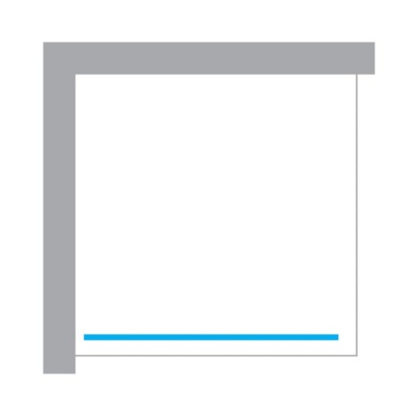 New Trendy Nesta kabina walk-in U 800x2000 mm gunmetal brushed