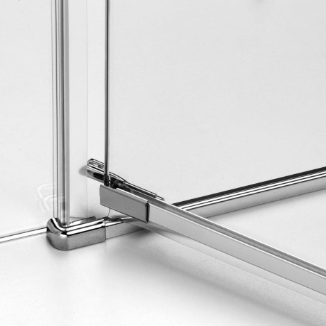New Trendy Eventa kabina prostokątna 1000x1000x2000 mm chrom