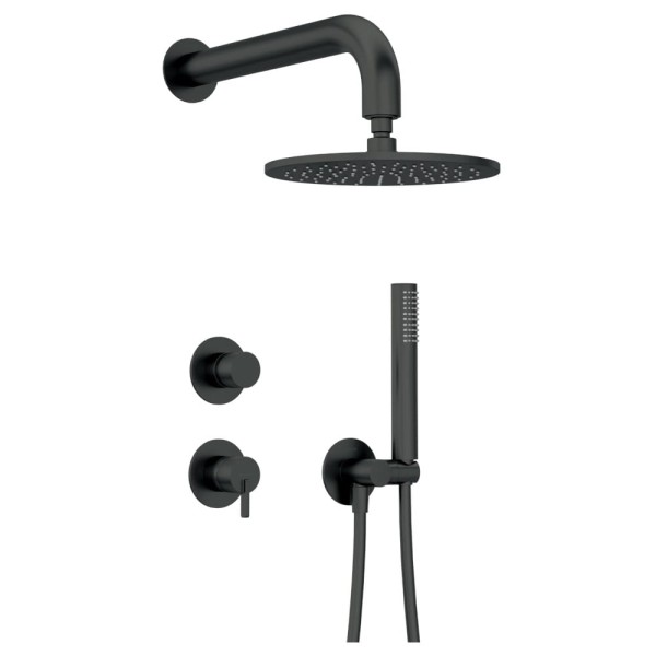 Deante Silia deszczownia zestaw podtynkowy z głowicą natryskową nero