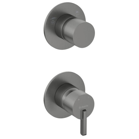 Deante  Silia bateria natryskowa podtynkowa z przełącznikiem natrysku titanium