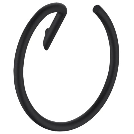 Deante Silia wieszak na ręcznik ścienny okrągły czarny