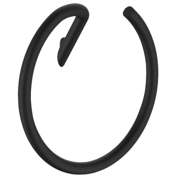 Deante Silia wieszak na ręcznik ścienny okrągły czarny