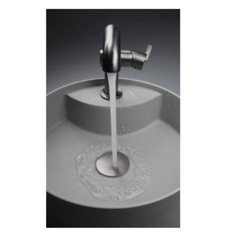 Deante  Silia bateria umywalkowa z prostokątną wylewką titanium