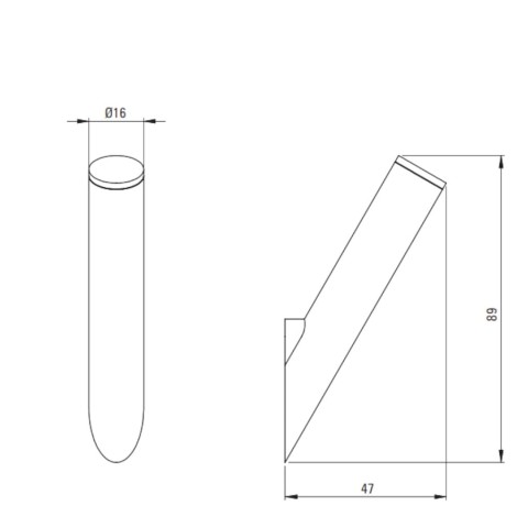 Deante Silia Haczyk pojedyńczy nero