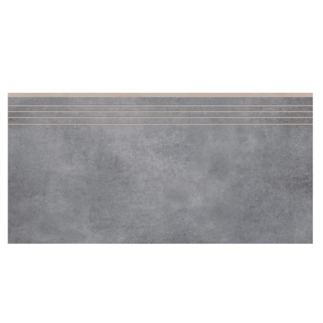 Cerrad Batista Steel Stopnica Nacinana Płytka Gresowa 29.7 x 59.7 cm