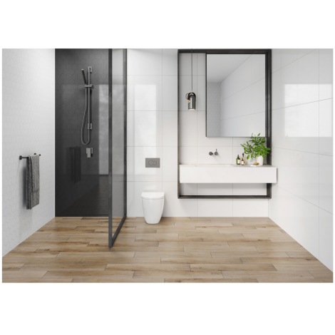 Cerrad Cambia Black Lappato Mozaika Heksagon Płytka Gresowa 33,4 x 27,53 cm