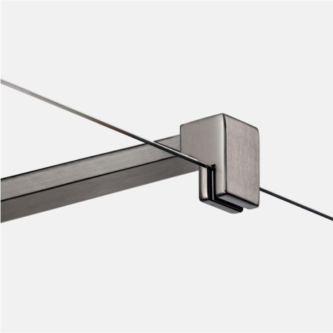 New Trendy Nesta kabina walk-in U 900x2000 mm gunmetal brushed