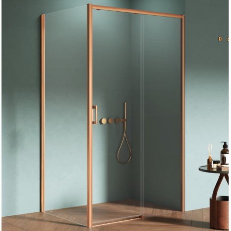 New Trendy Prime kabina prostokątna 1100x800x2000 mm copper brushed