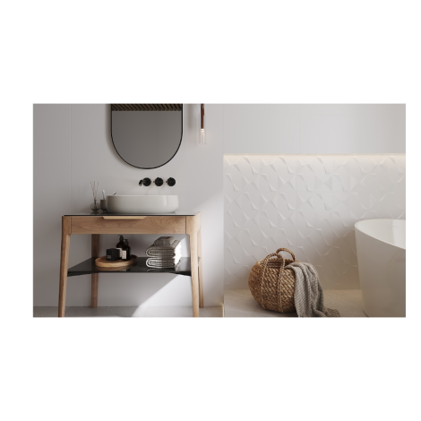 Opoczno Velez White Satin Płytka Ścienna 29.8 x 59.8 cm