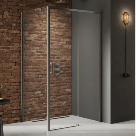 New Trendy Prime kabina prostokątna 1200x800x2000 mm gunmetal brushed