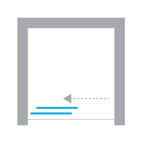 New Trendy Prime drzwi wnękowe 1100x2000 mm gunmetal brushed