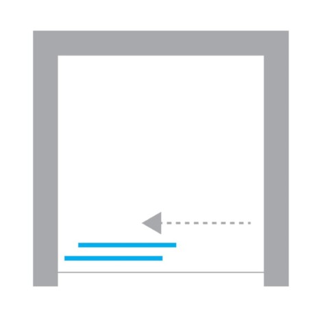 New Trendy Prime drzwi wnękowe 1600x2000 mm gunmetal brushed