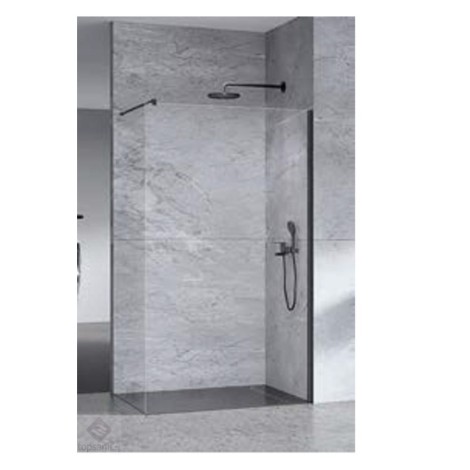 New Trendy Nesta ścianka prysznicowa black  walk-in 70x200
