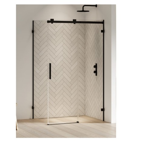 New Trendy Softi x kabina prysznicowa lewa black 120x80