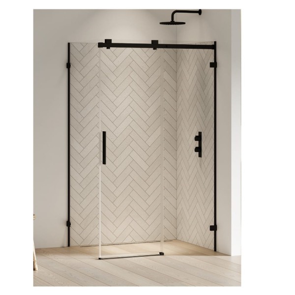 New Trendy Softi x kabina prysznicowa lewa black 120x80