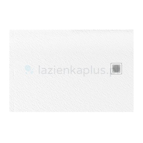 New Trendy Mori brodzik konglomeratowy biały 100x80x3