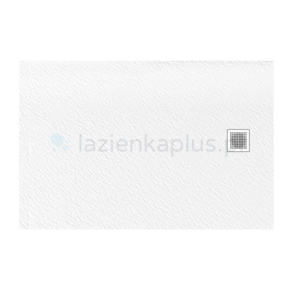 New Trendy Mori brodzik konglomeratowy biały 100x80x3