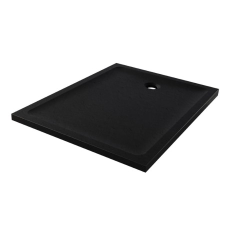New Trendy Mild Stone brodzik akrylowy czarny 120x80x4,5
