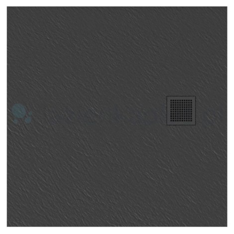 New Trendy Mori brodzik konglomeratowy szary 90x90x3