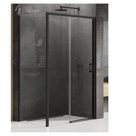 New Trendy kabina protokątna lewa black 120x90